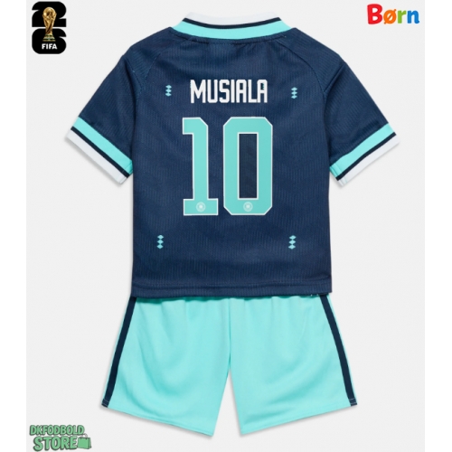 Tyskland Jamal Musiala #10 Replika Babytøj Udebanesæt Børn VM 2026 Kortærmet (+ Korte bukser)